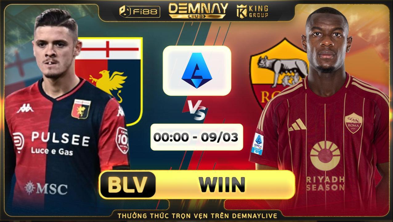 Genoa 2 - 1 Roma: Roma sụp đổ tại Luigi Ferraris